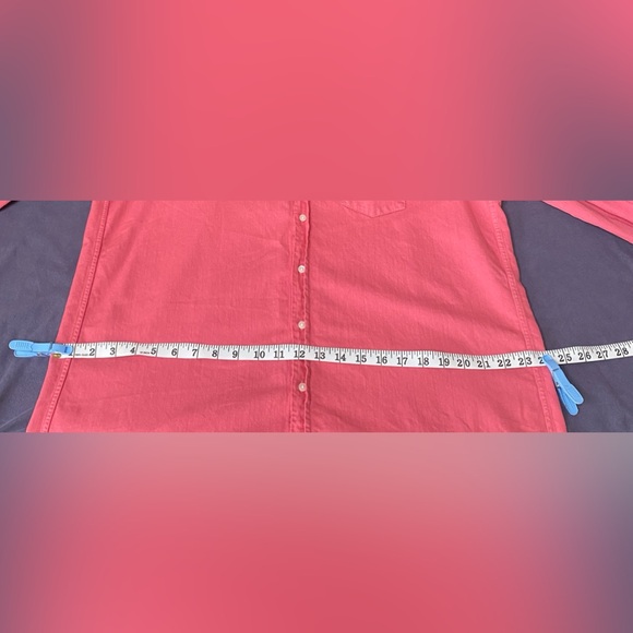 Frank & Eileen Famous Denim MARY Classic Shirtdress Size: L Flamingo - Picture 15 of 16